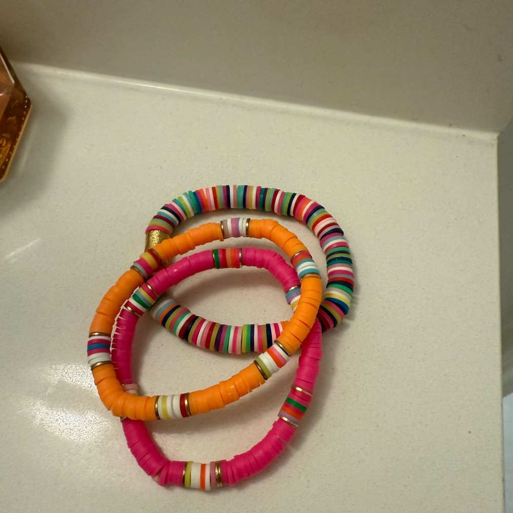 Colorful Beaded Bracelets Set (3)